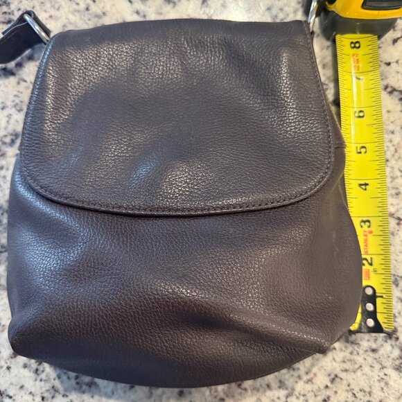 Vintage Fossil Brown Leather Shoulder Bag - Picture 2 of 5